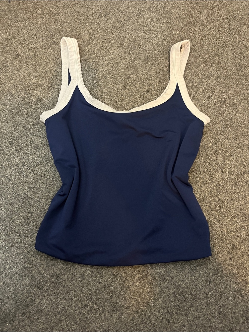 Urban Planet Navy Blue Tank with White Trim